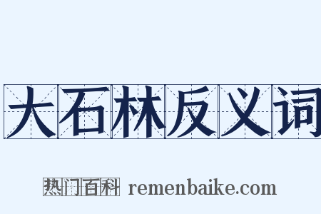 大石林反义词是什么意思的图片